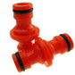 Two Way Connector Male 23mm Orange