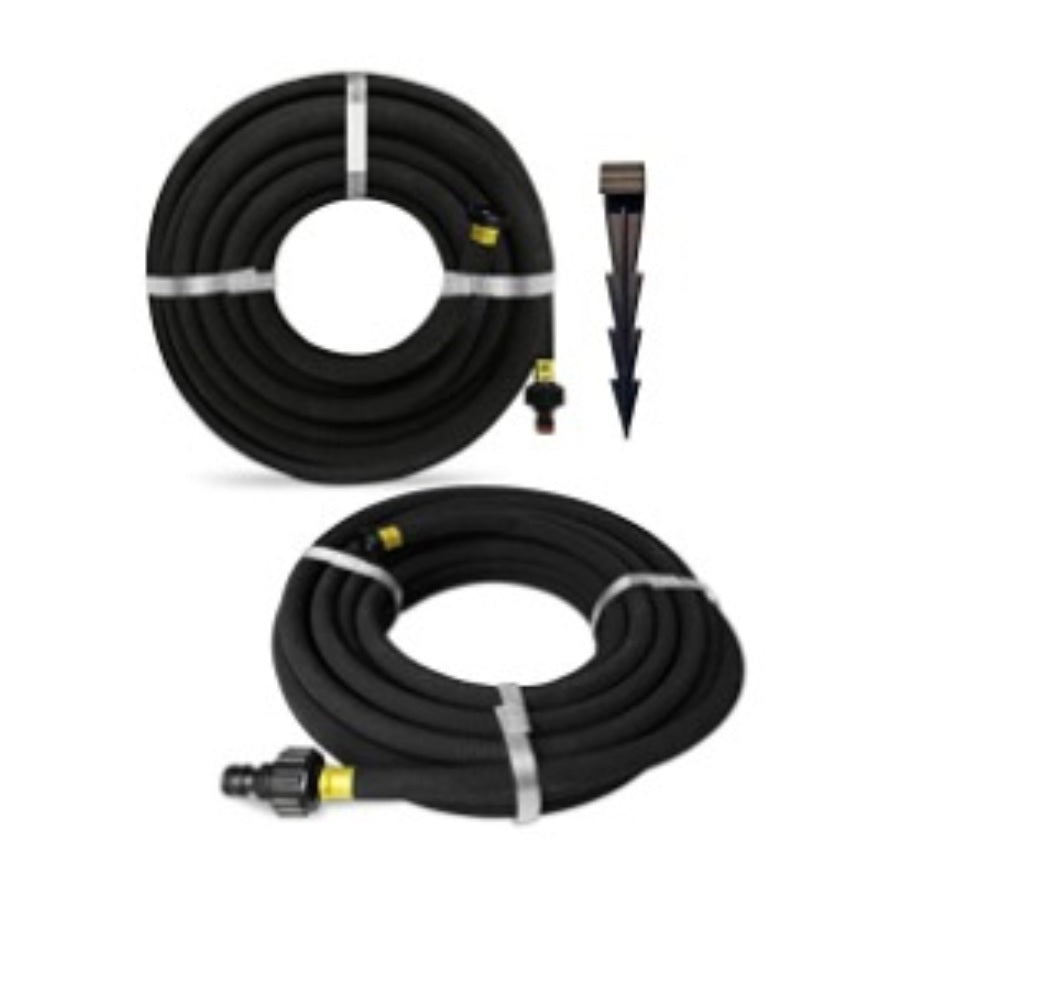 X001ROCDKL x12, Aqua Drop Soaker Garden Hose – 15m Flexible Hose Pipe – Premium Recycled Rubber Irrigation Pipe with 20 Soaker Hose Pegs – Efficient Plant Watering – Ideal for Home Garden. Set by MYPURECORE