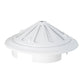 Adjustable Louvre Vent Round 80mm-160mm White