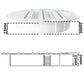 Louvre Vent Round Bella 100mm White