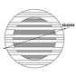 Louvre Vent Round Bella 150mm White