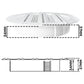 Louvre Vent Round Bella 150mm White