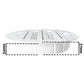 Louvre Vent Round Bella 150mm White