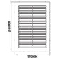 Louvre Vent  D/170x240W 240mm X 170mm with Fly Screen