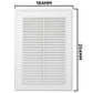 Louvre Vent D/180X250RW Classic 180mm X 250mm with Fly Screen