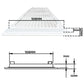 Louvre Vent D/430X110RW Classic 430mm X 110mm with Fly Screen