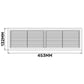 Louvre Vent D/430X110RW Classic 430mm X 110mm with Fly Screen