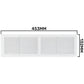 Louvre Vent D/430X110RW Classic 430mm X 110mm with Fly Screen