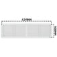 Louvre Vent D/430X110RW Classic 430mm X 110mm with Fly Screen