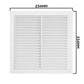 Louvre Vent  D/235W 235mm X 235mm with Fly Screen