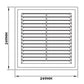 Louvre Vent D/250RW Classic 250mm