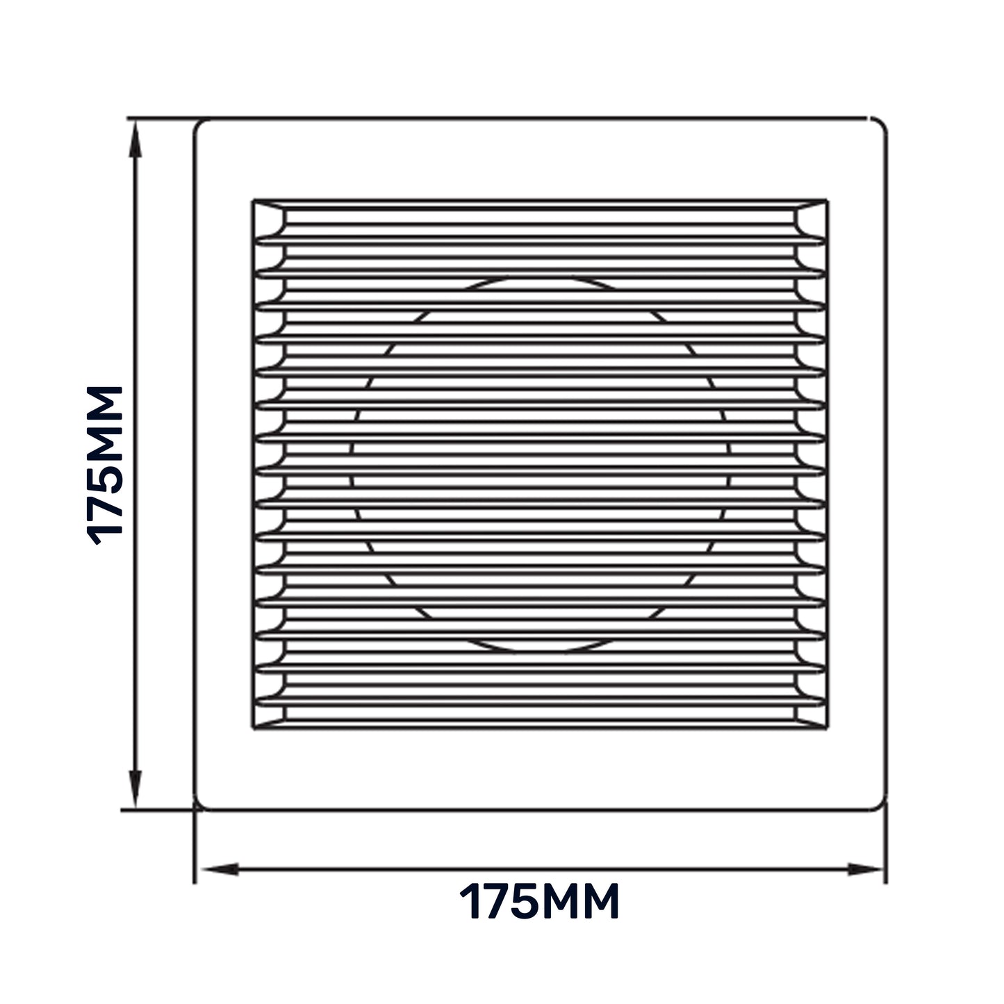 Louvre Vent White DL/100 RW LUX With Fly Mesh