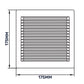 Louvre Vent White DL/135 RW LUX With Fly Mesh
