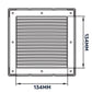 Louvre Vent White DL/135 RW LUX With Fly Mesh