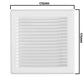 Louvre Vent White DL/135 RW LUX With Fly Mesh