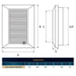 Louvre Vent Duo Smart 90/240 90mm X 240mm With Fly Mesh