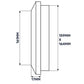 Louvre Vent White Duo Smart 165 With Fly Mesh
