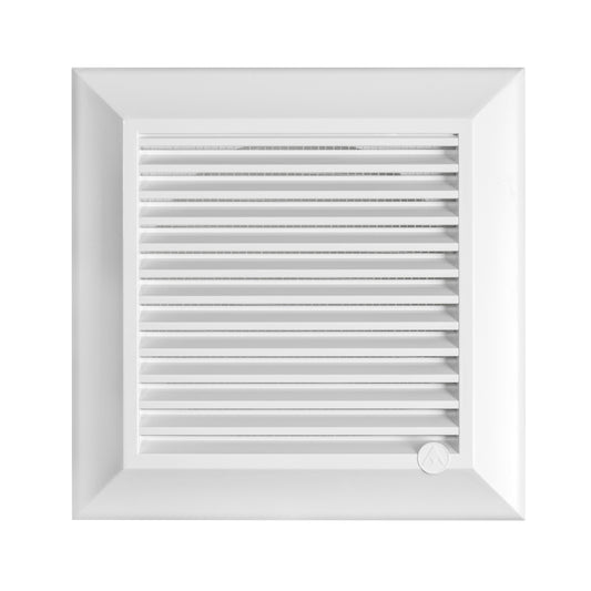 Louvre Vent White Duo Smart 135 fi 100mm With Fly Mesh