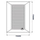Louvre Vent White Duo Smart 135 fi 125mm With Fly Mesh