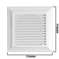 Louvre Vent White Duo Smart 135 fi 125mm With Fly Mesh