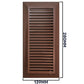 Louvre Vent Duo Smart 90/240 Brown 90mm x 240mm With Fly Mesh