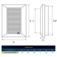 Louvre Vent Duo Smart 90/240 Brown 90mm x 240mm With Fly Mesh