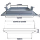Louvre Vent Graphite Duo Smart 135G 135mm With Fly Mesh