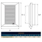 Louvre Vent Graphite Duo Smart 135G 135mm With Fly Mesh