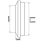 Louvre Vent Graphite Duo Smart 135G 135mm With Fly Mesh