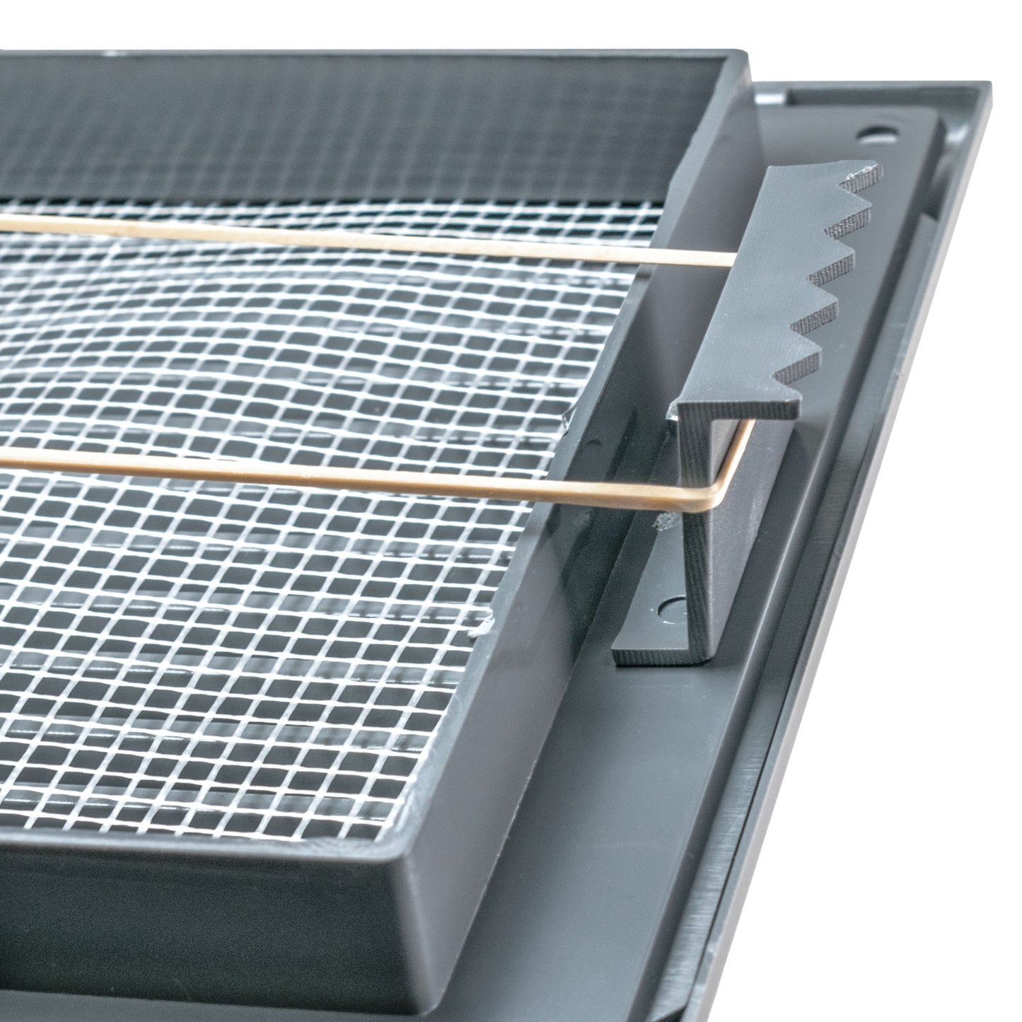 Louvre Vent Graphite Duo Smart 135G 135mm With Fly Mesh