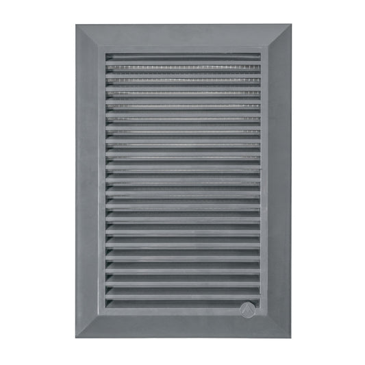 Louvre Vent Graphite Duo Smart 140/210 140mm X 210mm With Fly Mesh