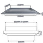 Louvre Vent Graphite Duo Smart 140/210 140mm X 210mm With Fly Mesh