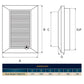 Louvre Vent Graphite Duo Smart 140/210 140mm X 210mm With Fly Mesh