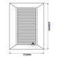 Louvre Vent Graphite Duo Smart 140/210 140mm X 210mm With Fly Mesh