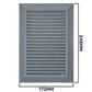 Louvre Vent Graphite Duo Smart 140/210 140mm X 210mm With Fly Mesh