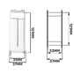 Door Louvre Vent KD 90mm—445mm