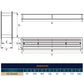Door Louvre Vent KD 90mm—445mm