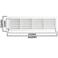 Door Louvre Vent KD 90mm—445mm