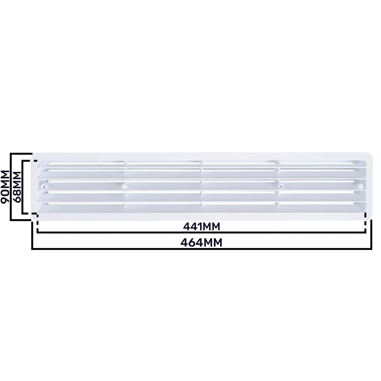 Door Louvre Vent KD 70mm—450mm