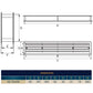 Door Louvre Vent KD 70mm—450mm