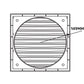 Louvre Vent KR150