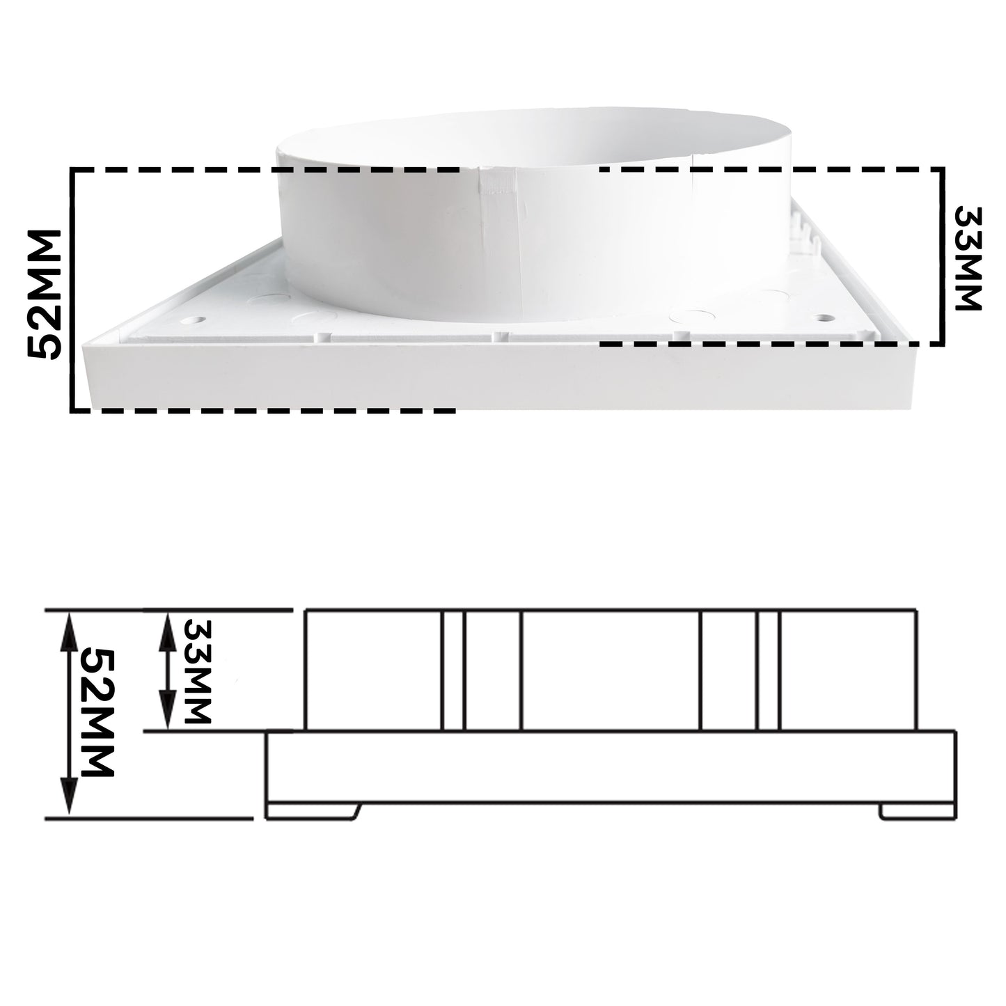 Louvre Vent KR150