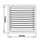 Louvre Vent KR150