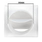 External White Louvre Vent  KRD/100 fi100mm