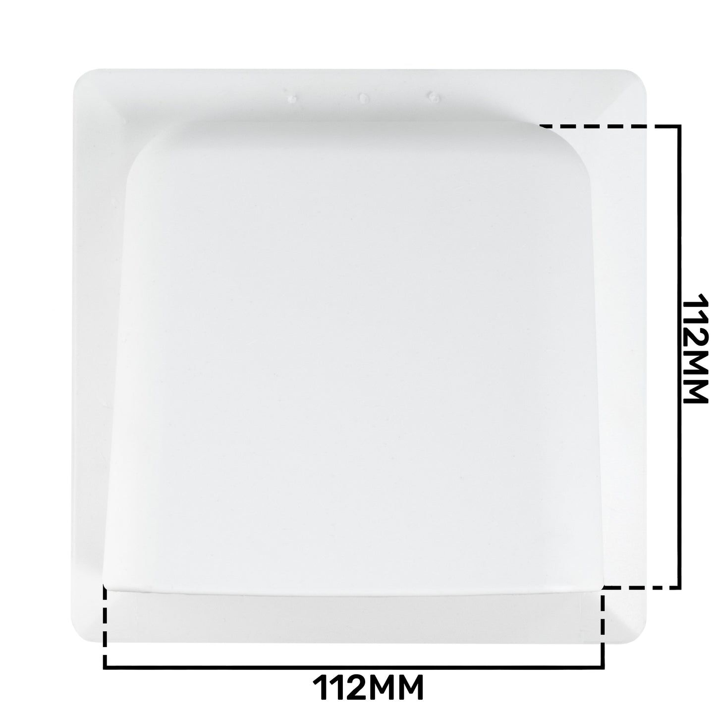 External White Louvre Vent  KRD/100 fi100mm
