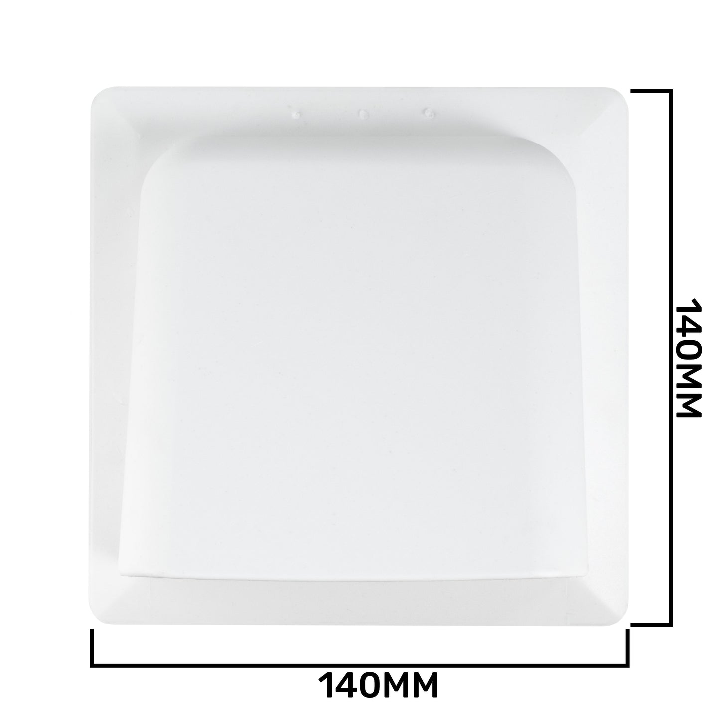 External White Louvre Vent  KRD/100 fi100mm