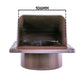 External Brown Louvre Vent  KRD/100B fi100mm