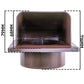External Brown Louvre Vent  KRD/100B fi100mm