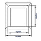 External Brown Louvre Vent  KRD/100B fi100mm