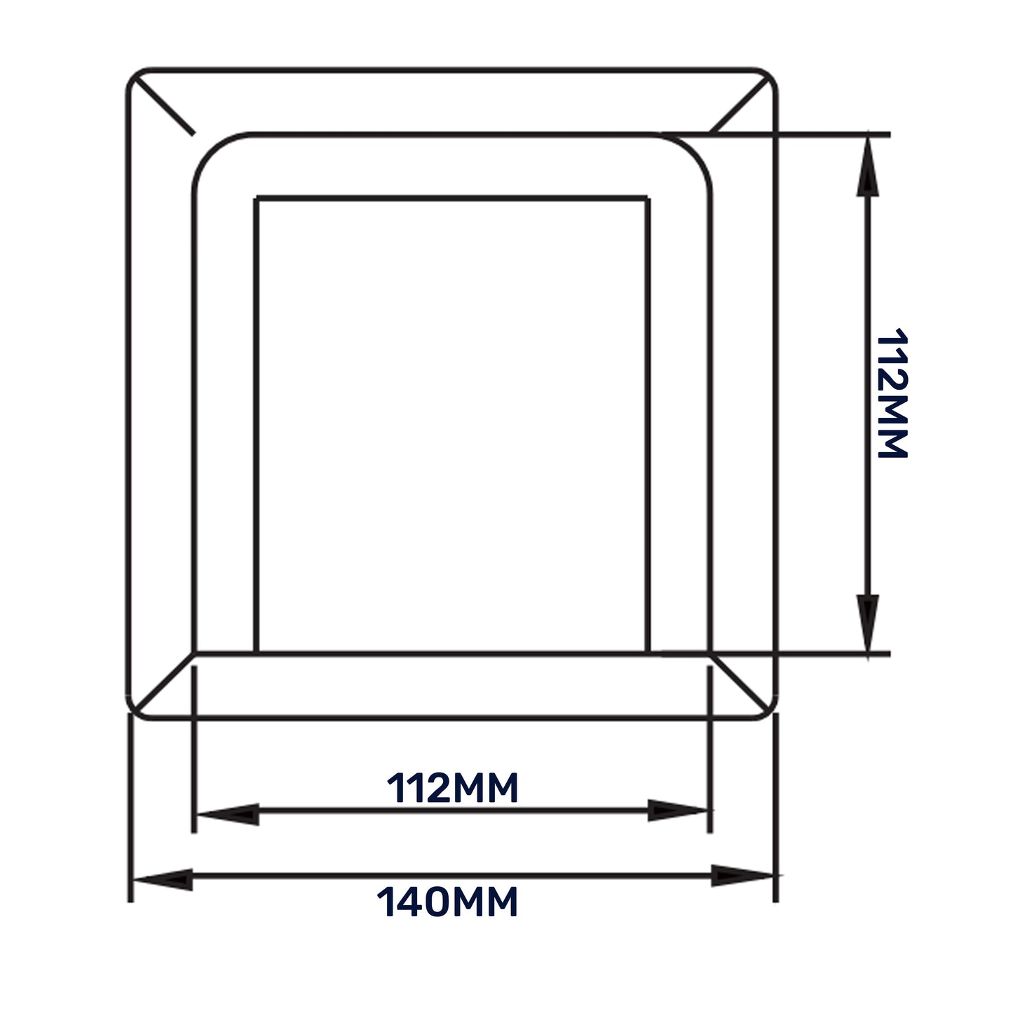 External Brown Louvre Vent  KRD/100B fi100mm